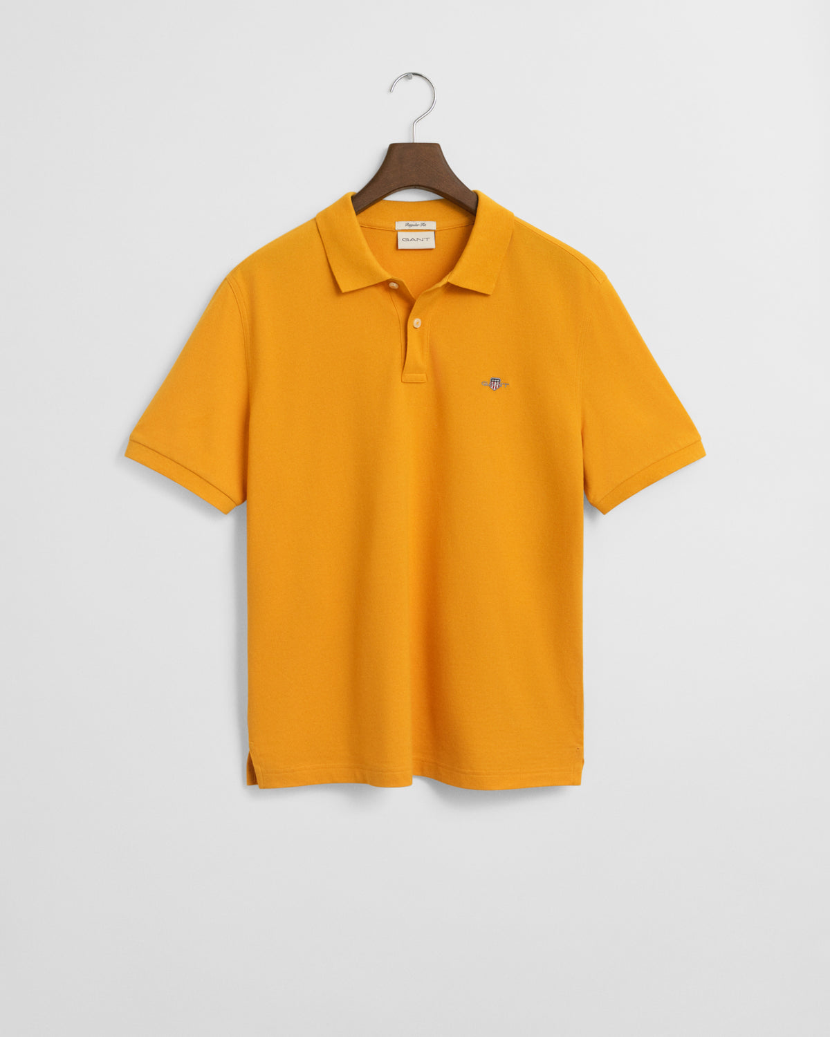 YELLOW LICHEN, REG SHIELD SS PIQUE POLO BY GANT AU.