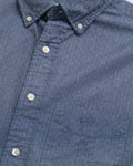 PERSIAN BLUE, REG OXFORD DOBBY DOT SHIRT, FLAT-LAY BY GANT AU.