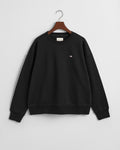 BLACK, SHIELD C-NECK SWEAT BY GANT AU.