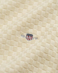 CREAM, MICRO  TEXTURE C-NECK, CLOSE-UP BY GANT AU.