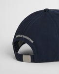 EVENING BLUE, CREST GRAPHIC COTTON TWILL CAP, FLAT-LAY BY GANT AU.