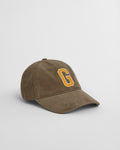 TAUPE BEIGE, G BADGE CORD CAP BY GANT AU.