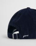 EVENING BLUE, G BADGE CORD CAP, CLOSE-UP BY GANT AU.