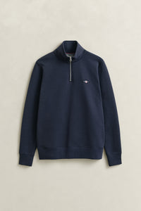 EVENING BLUE, REG SHIELD HALF ZIP SWEAT BY GANT AU.