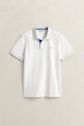 EGGSHELL, Contrast Polo Shirt, FLAT-LAY BY GANT AU.