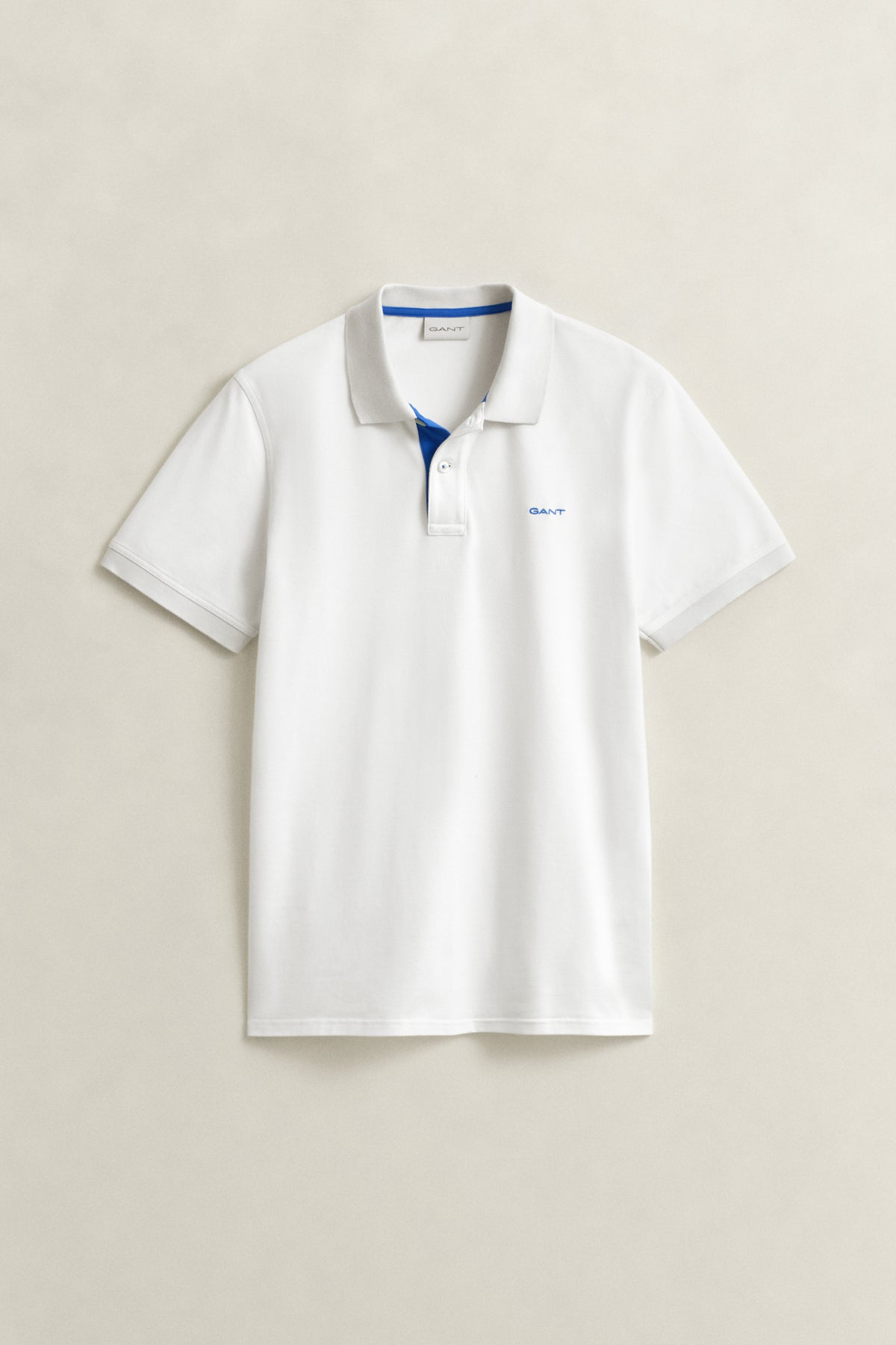 EGGSHELL, Contrast Polo Shirt, FLAT-LAY BY GANT AU.