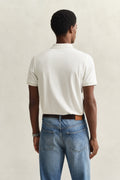 EGGSHELL, Contrast Polo Shirt, BACK-VIEW BY GANT AU.