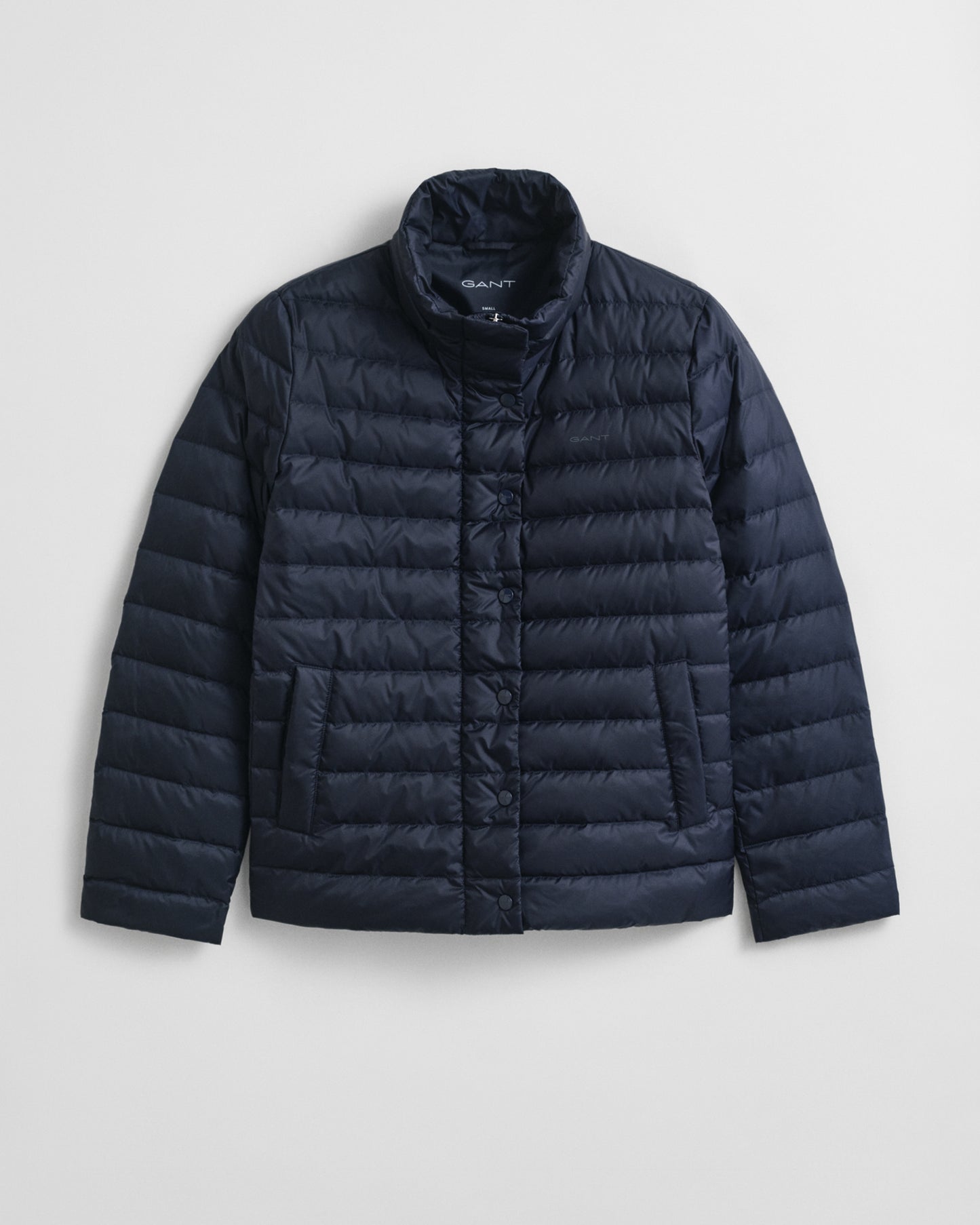 EVENING BLUE, LIGHT DOWN JACKET, FLAT-LAY BY GANT AU.
