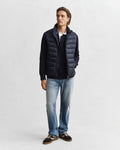 EVENING BLUE, LIGHT DOWN VEST BY GANT AU.