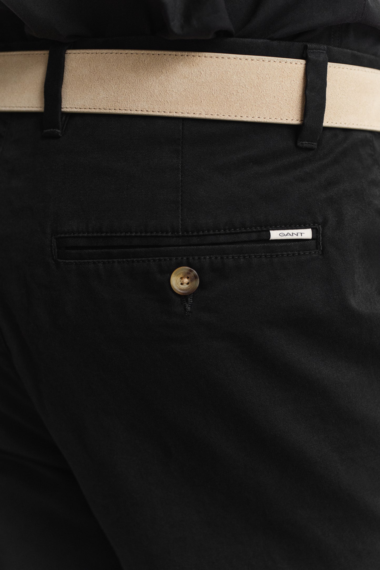 MODEL WEARING Classic Slim Chinos