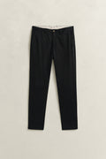 BLACK, Classic Slim Chinos, FRONT-VIEW BY GANT AU.