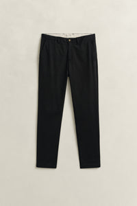 BLACK, Classic Slim Chinos, FRONT-VIEW BY GANT AU.