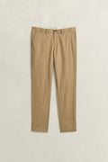 DARK KHAKI, Classic Slim Chinos, FLAT-LAY BY GANT AU.