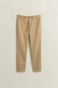 DARK KHAKI, Classic Regular Chinos, FLAT-LAY BY GANT AU.