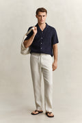  SAND, Linen Pants, FRONT-VIEW BY GANT AU.