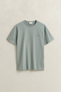 CERAMIC GREY, Shield T-Shirt, FLAT-LAY BY GANT AU.
