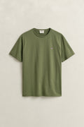DRY HERB GREEN, Shield T-Shirt, FLAT-LAY BY GANT AU.