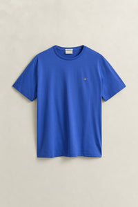 ROYAL BLUE, Shield T-Shirt, FLAT-LAY BY GANT AU.