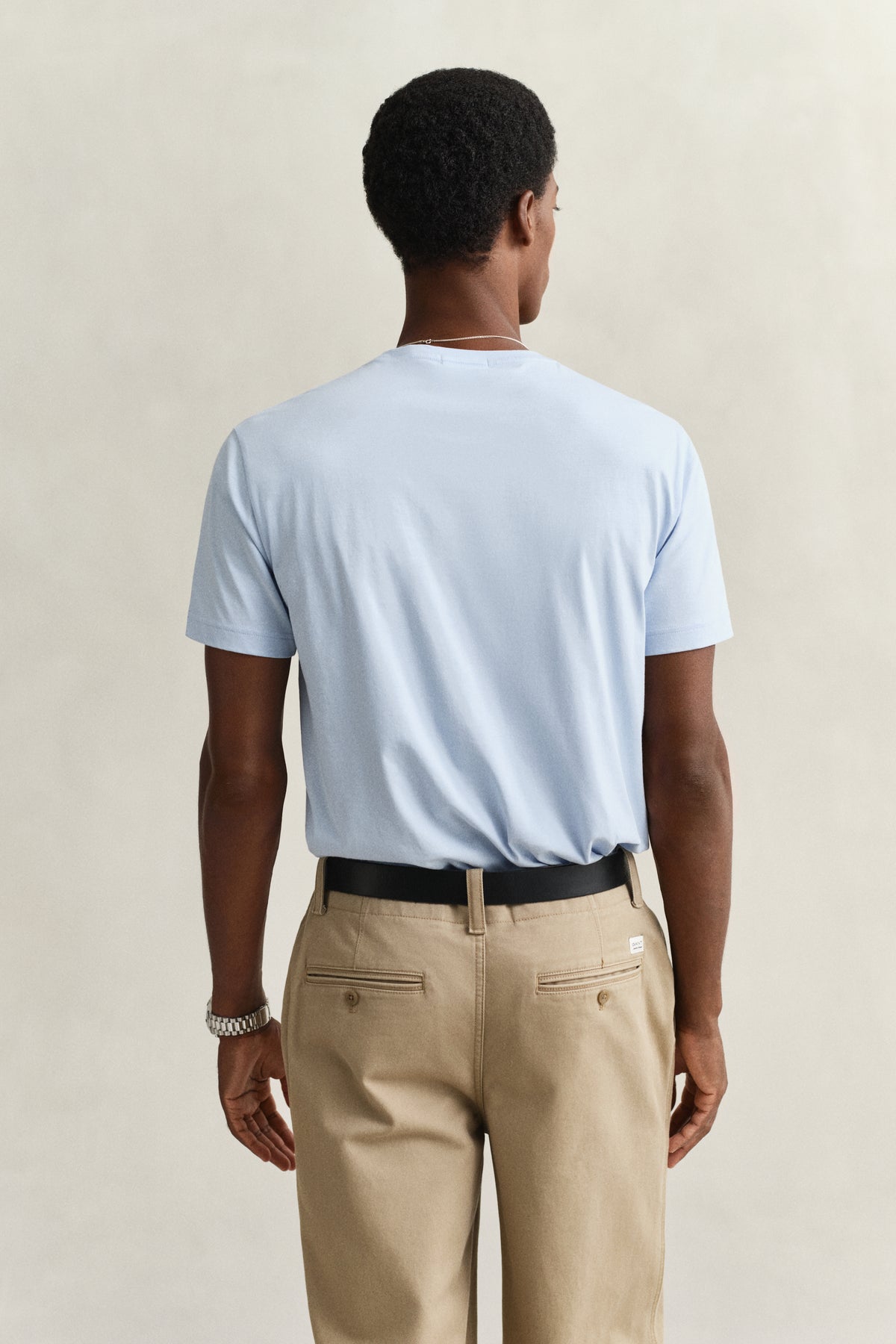 FRESH BLUE, Shield T-Shirt, BACK-VIEW BY GANT AU.
