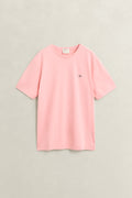 BUBBELGUM PINK, Shield T-Shirt BY GANT AU.