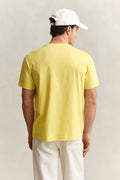 BANANA YELLOW, Shield T-Shirt, BACK-VIEW BY GANT AU.