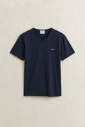 EVENING BLUE, Slim Shield T-Shirt, FLAT-LAY BY GANT AU.