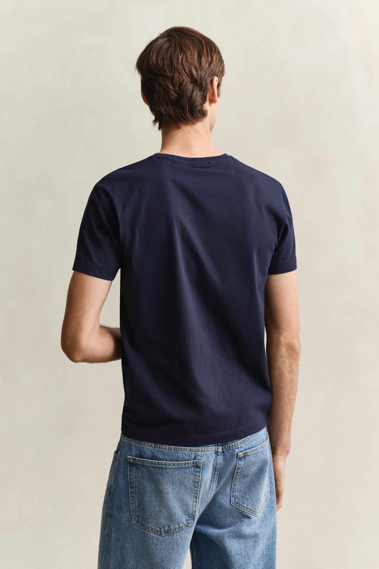 EVENING BLUE, Slim Shield T-Shirt, BACK-VIEW BY GANT AU.