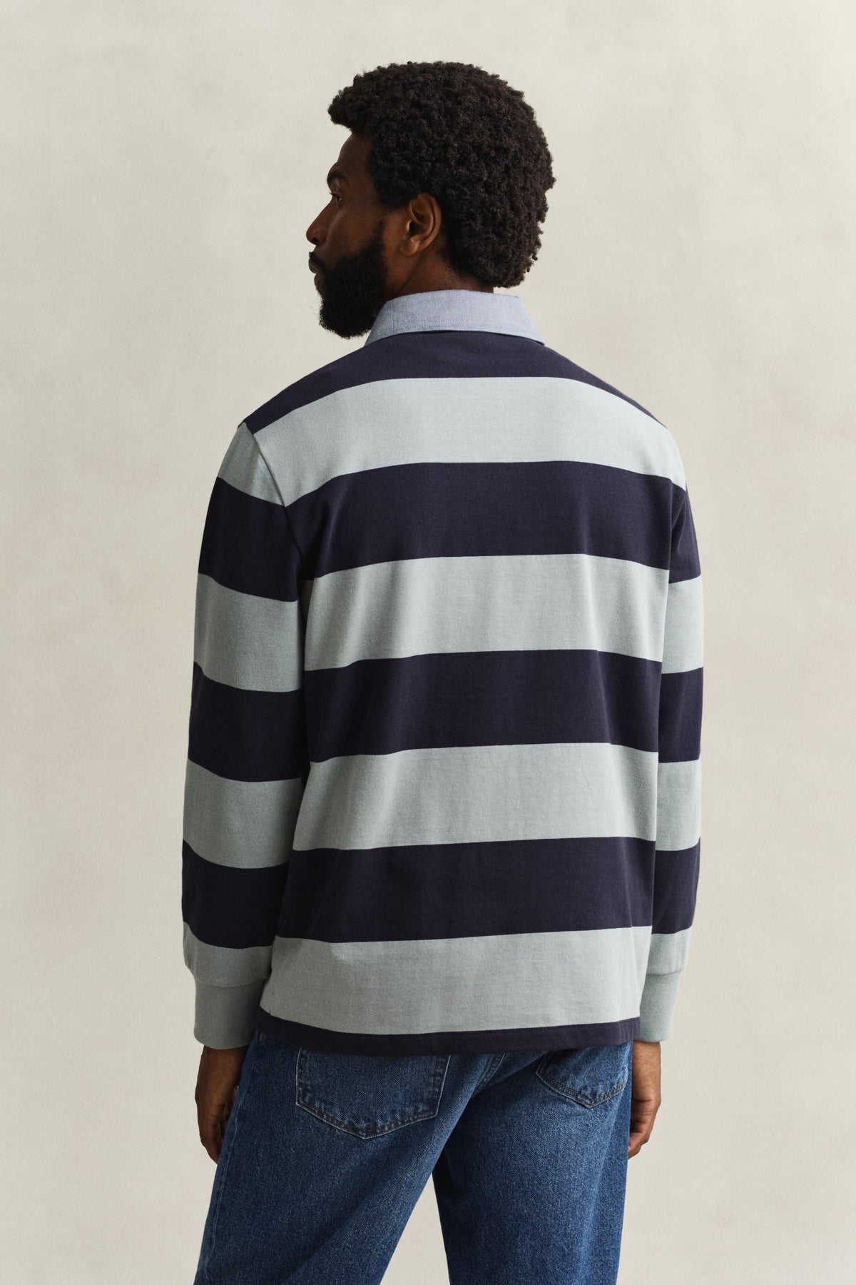 CERAMIC GREY, Classic Heavy Rugger, BACK-VIEW BY GANT AU.