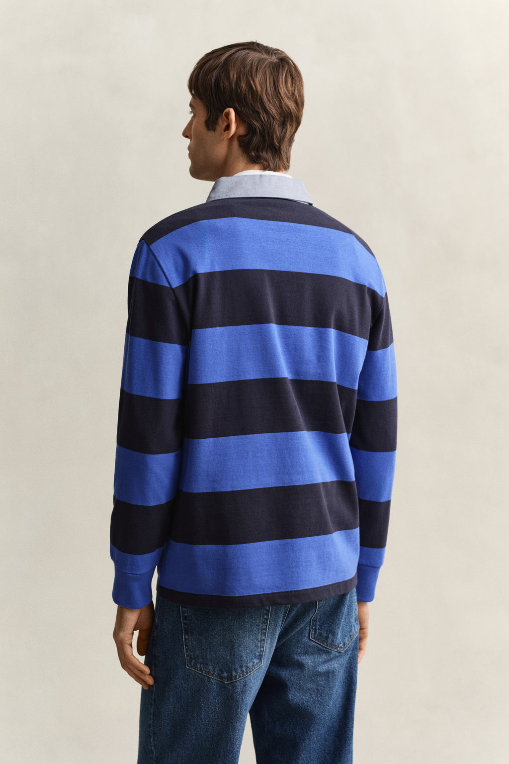 ROYAL BLUE, Classic Heavy Rugger, BACK-VIEW BY GANT AU.