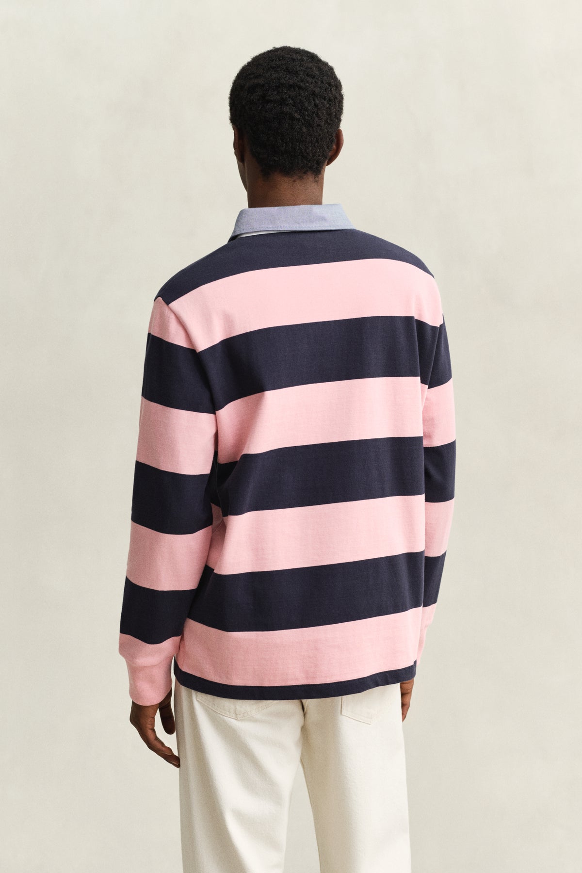 BUBBELGUM PINK, Classic Heavy Rugger, BACK-VIEW BY GANT AU.