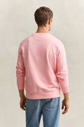 BUBBELGUM PINK, REG SHIELD C-NECK SWEAT, BACK-VIEW BY GANT AU.