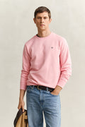 BUBBELGUM PINK, REG SHIELD C-NECK SWEAT, FRONT-VIEW BY GANT AU.