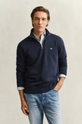 EVENING BLUE, REG SHIELD HALF ZIP SWEAT BY GANT AU.