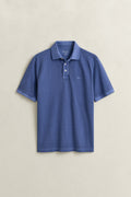 VINTAGE BLUE, SUNFADED SS POLO, FLAT-LAY BY GANT AU.