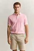 BUBBELGUM PINK, SUNFADED SS POLO, FRONT-VIEW BY GANT AU.
