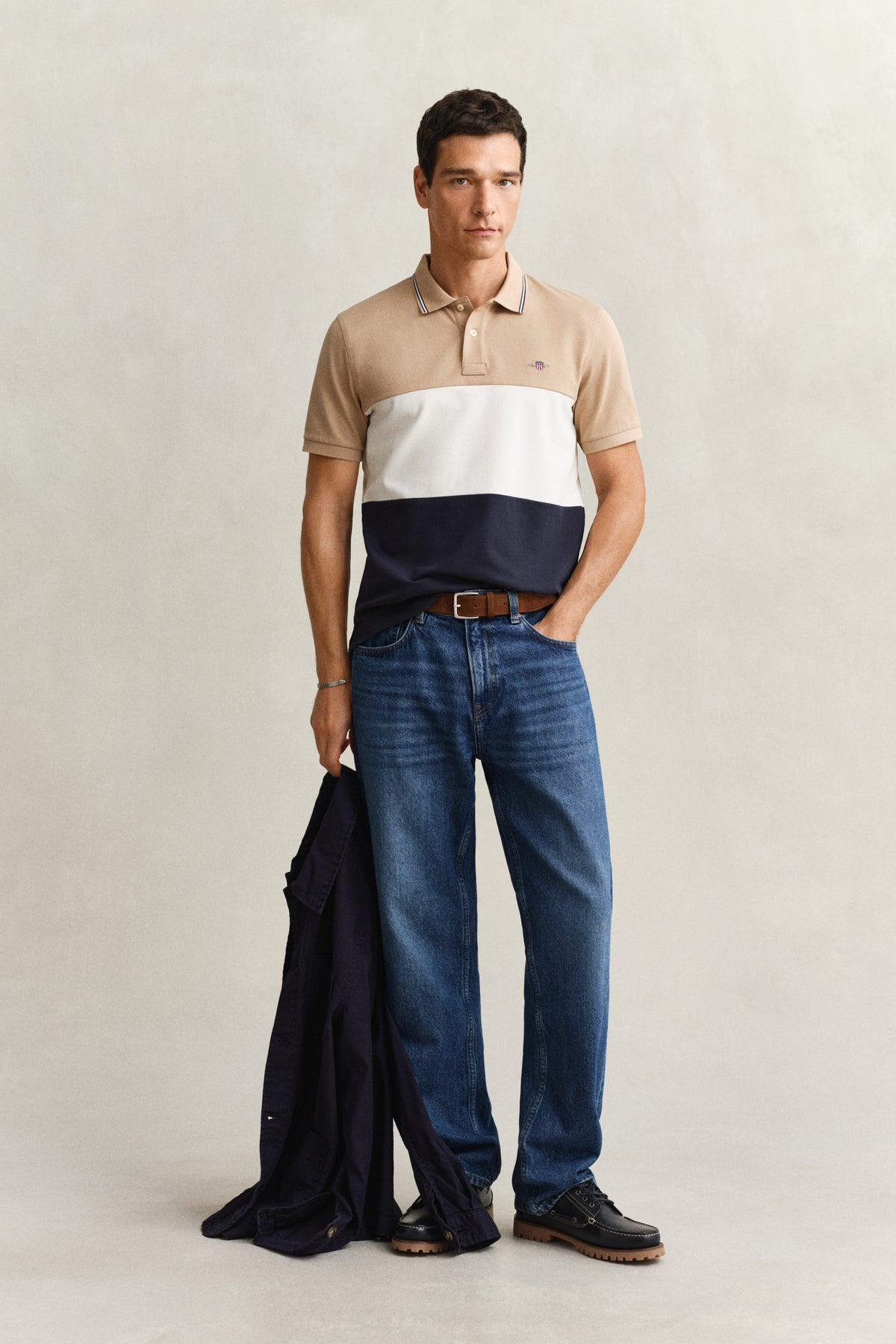 EVENING BLUE, CUT AND SEWN SS POLO BY GANT AU.