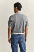 EVENING BLUE, Two-Toned Polo shirt, BACK-VIEW BY GANT AU.