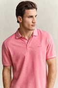 ROSE RED, 2 TONE SS POLO, CLOSE-UP BY GANT AU.
