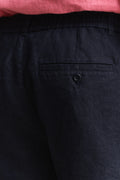 EVENING BLUE, REG LINEN DS SHORTS, CLOSE-UP BY GANT AU.