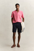 EVENING BLUE, REG LINEN DS SHORTS BY GANT AU.