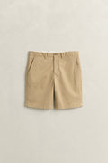 DARK KHAKI, Chino Shorts, FRONT-VIEW BY GANT AU.