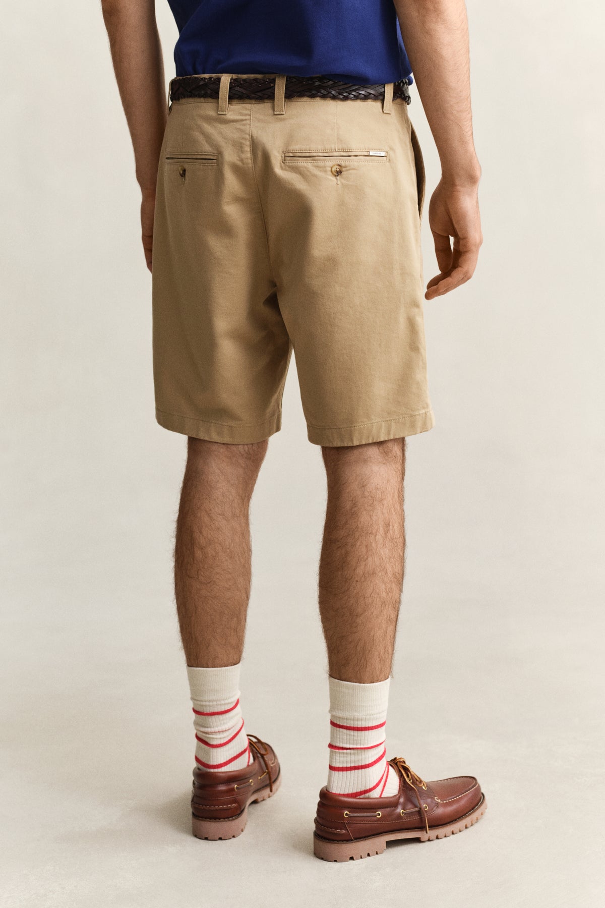 DARK KHAKI, Chino Shorts, BACK-VIEW BY GANT AU.