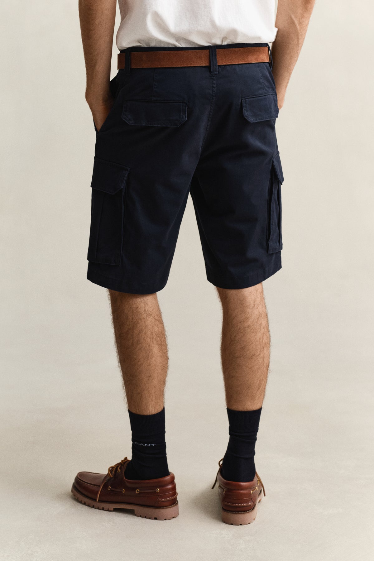 EVENING BLUE, Cargo Shorts, BACK-VIEW BY GANT AU.