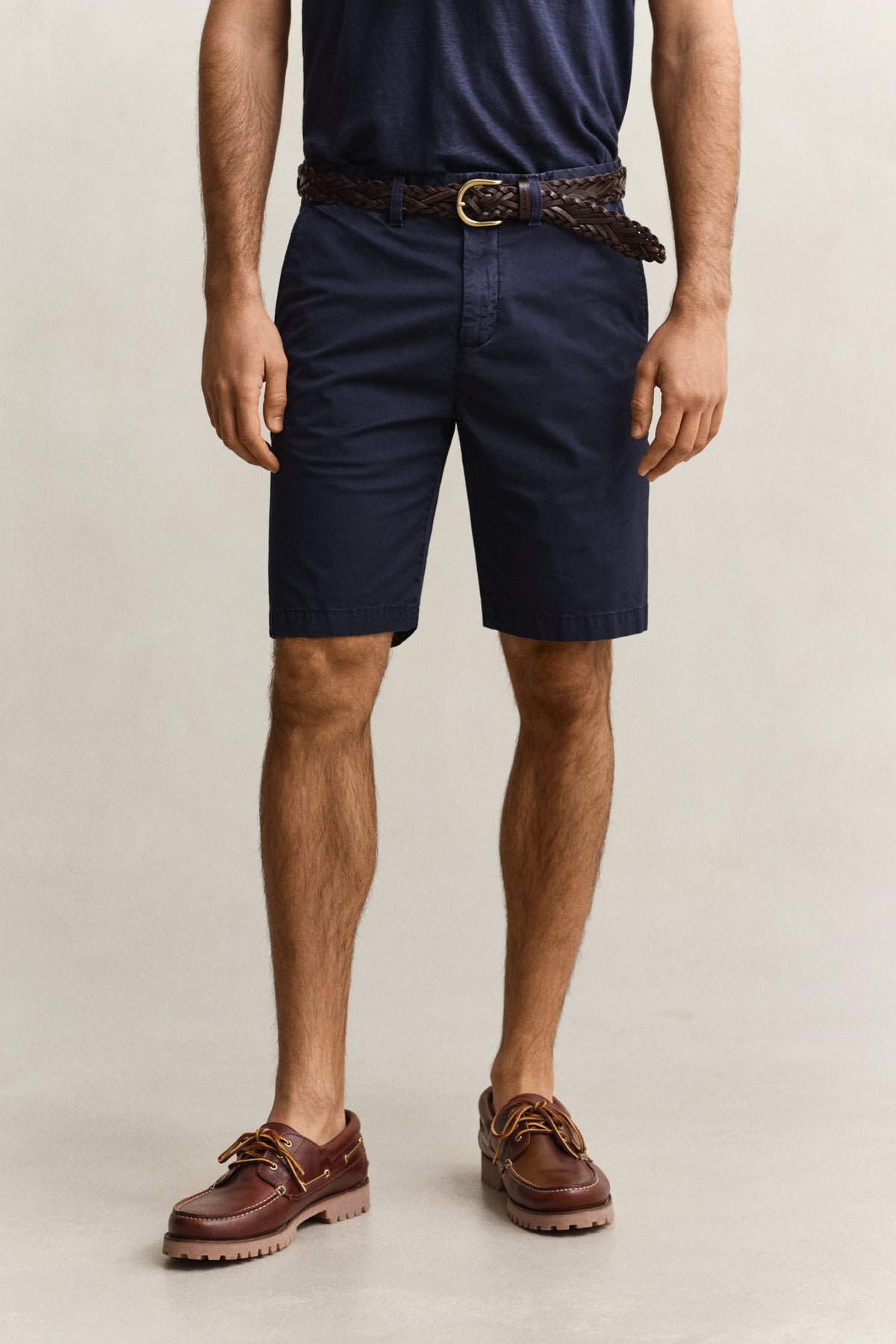 EVENING BLUE, REG SUNFADED CHINO SHORTS, CLOSE-UP BY GANT AU.