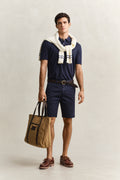 EVENING BLUE, REG SUNFADED CHINO SHORTS BY GANT AU.