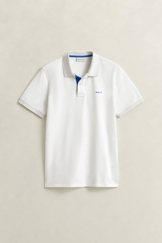 EGGSHELL, REG CONTRAST PIQUE SS POLO BY GANT AU.
