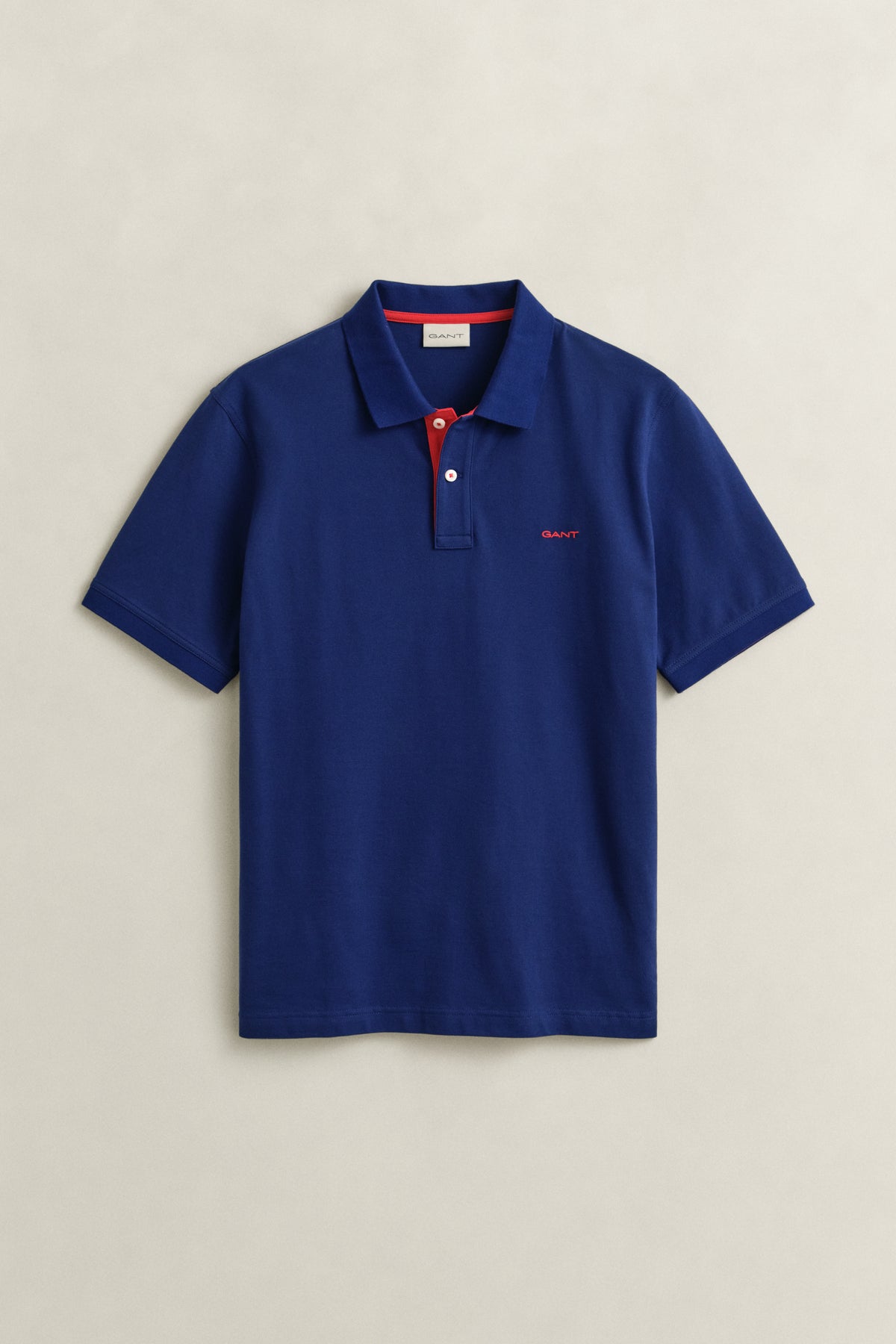 RICH NAVY, Contrast Polo Shirt, FLAT-LAY BY GANT AU.