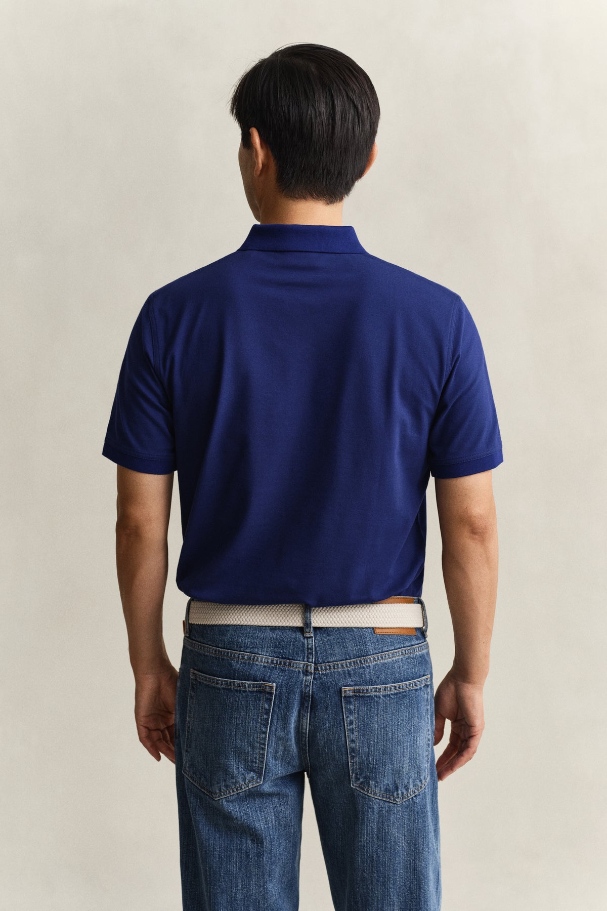 RICH NAVY, Contrast Polo Shirt, BACK-VIEW BY GANT AU.