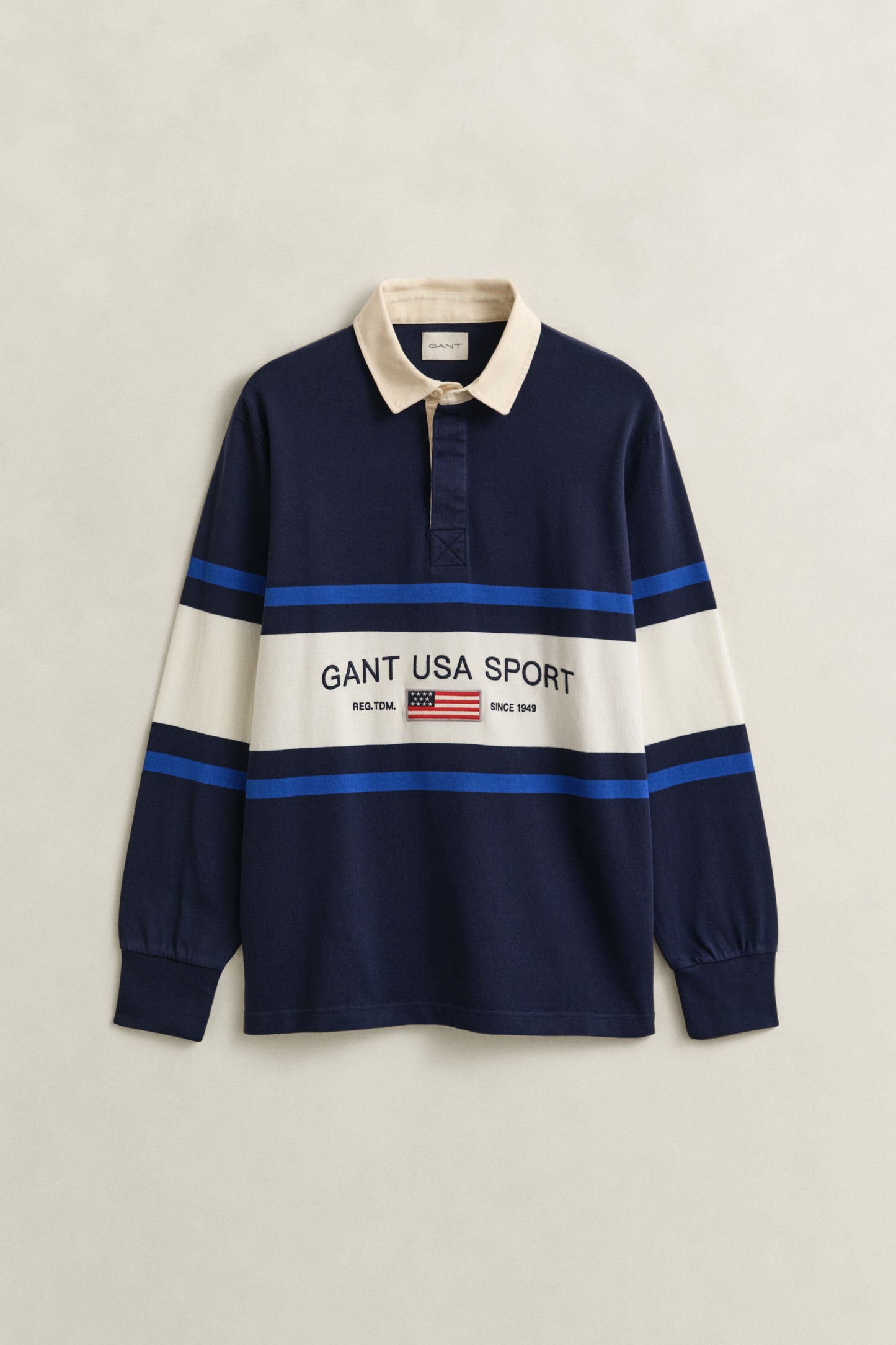 EVENING BLUE, STRIPED RUGGER BY GANT AU.