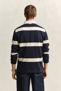 EVENING BLUE, STRIPED RUGGER, BACK-VIEW BY GANT AU.